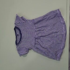 HM 12 month baby girl blue and white striped summer dress